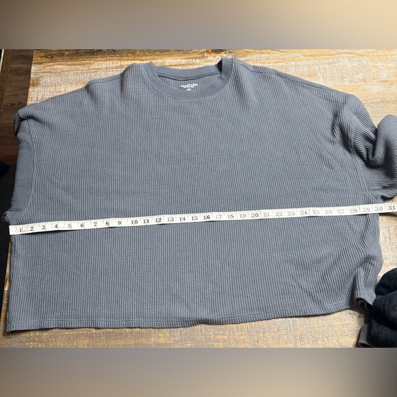 Abercrombie & Fitch waffle knit Long Sleeve Top - Picture 5 of 6